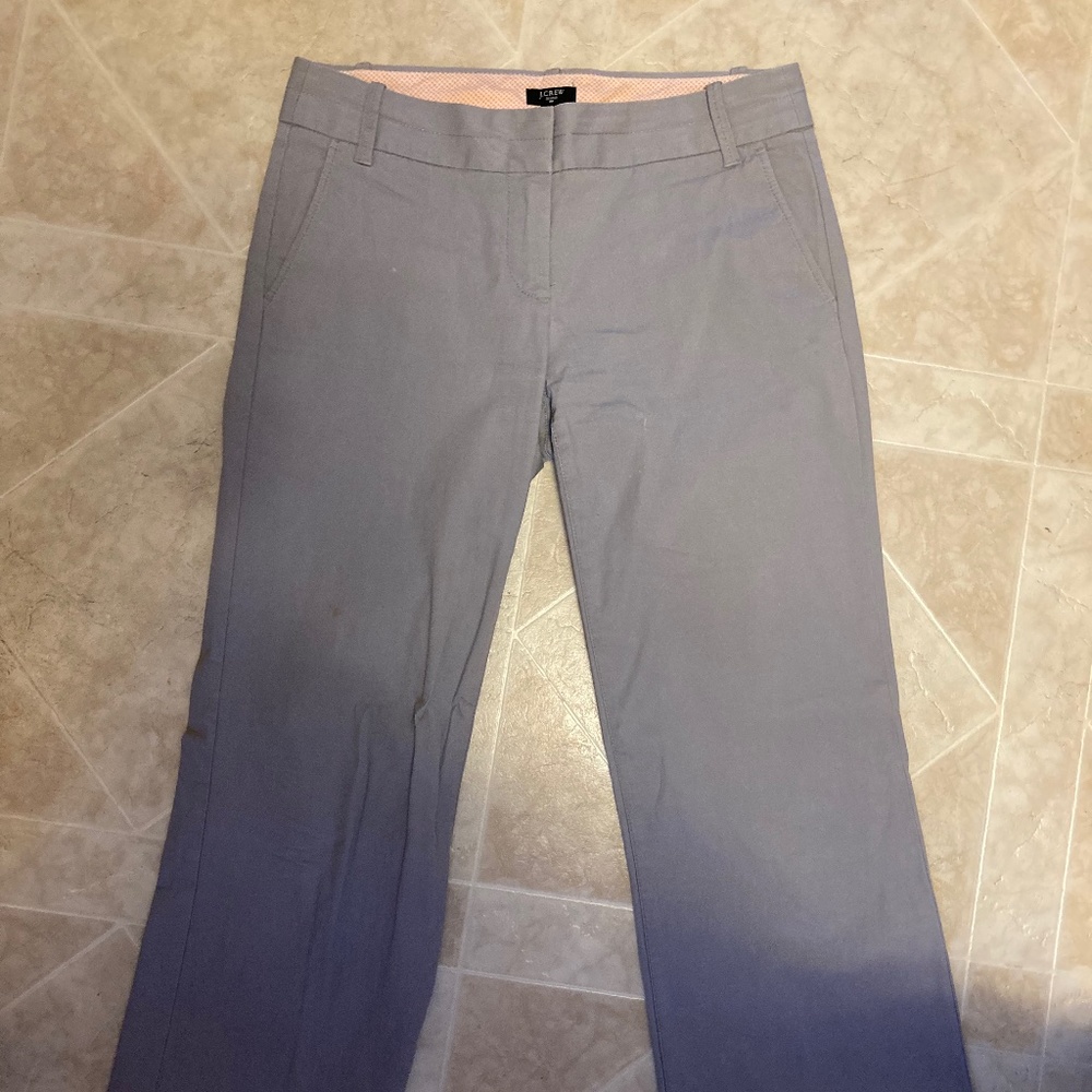 J. Crew Size 6 Light Gray Pants